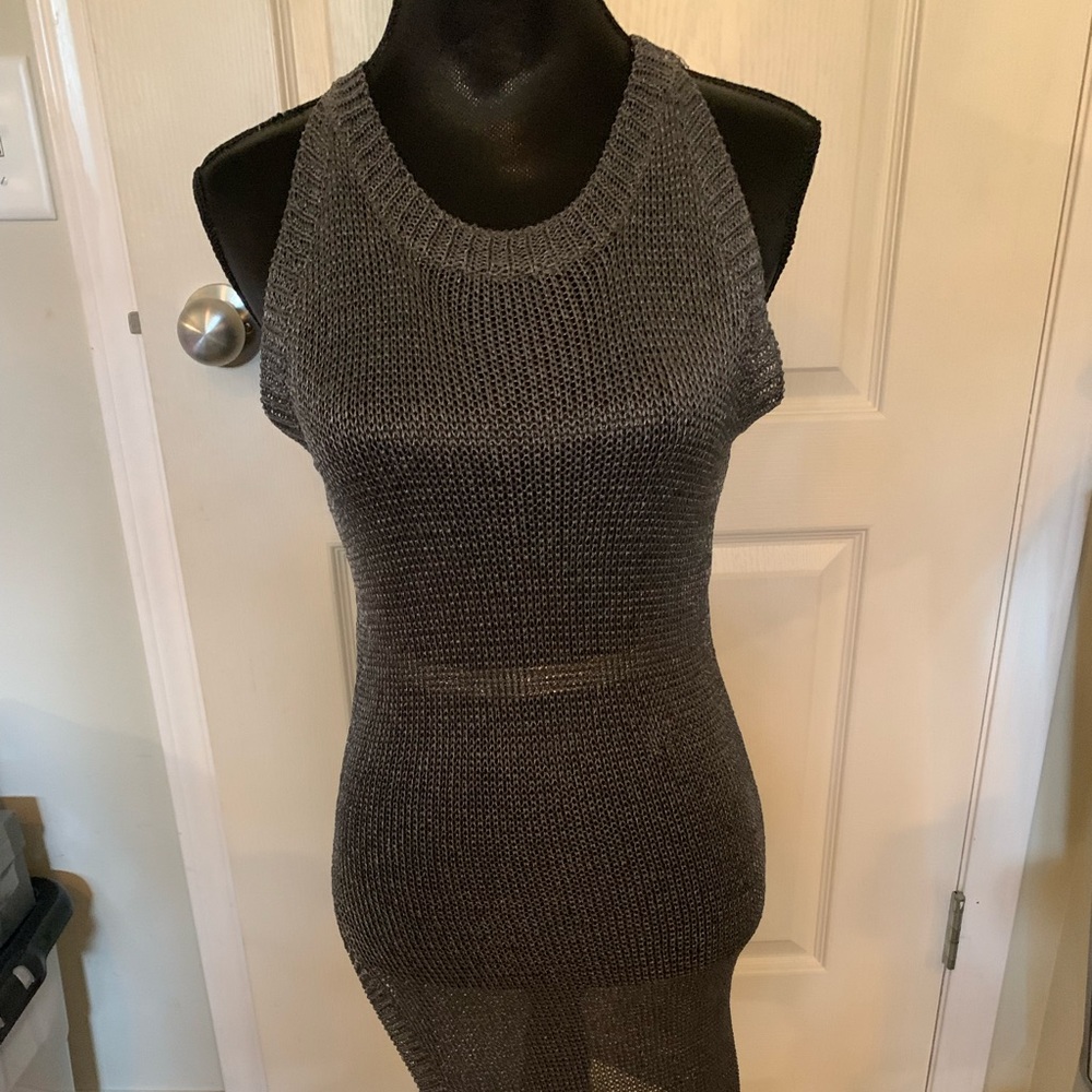 Indikah by Angel biba Gray Knit Tank